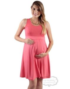 vestido simples para grávida